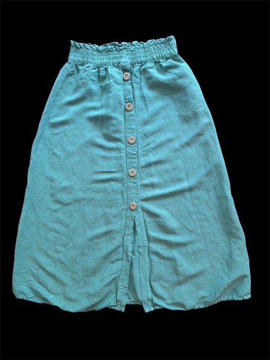 Zara Dresses & Skirts - Zara linen green long skirt size XS in like new condition